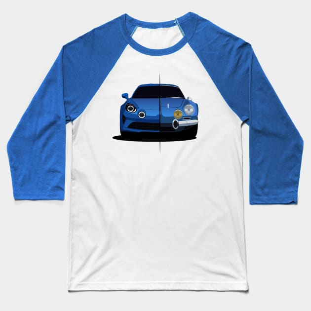 A110 Generations Baseball T-Shirt by AutomotiveArt